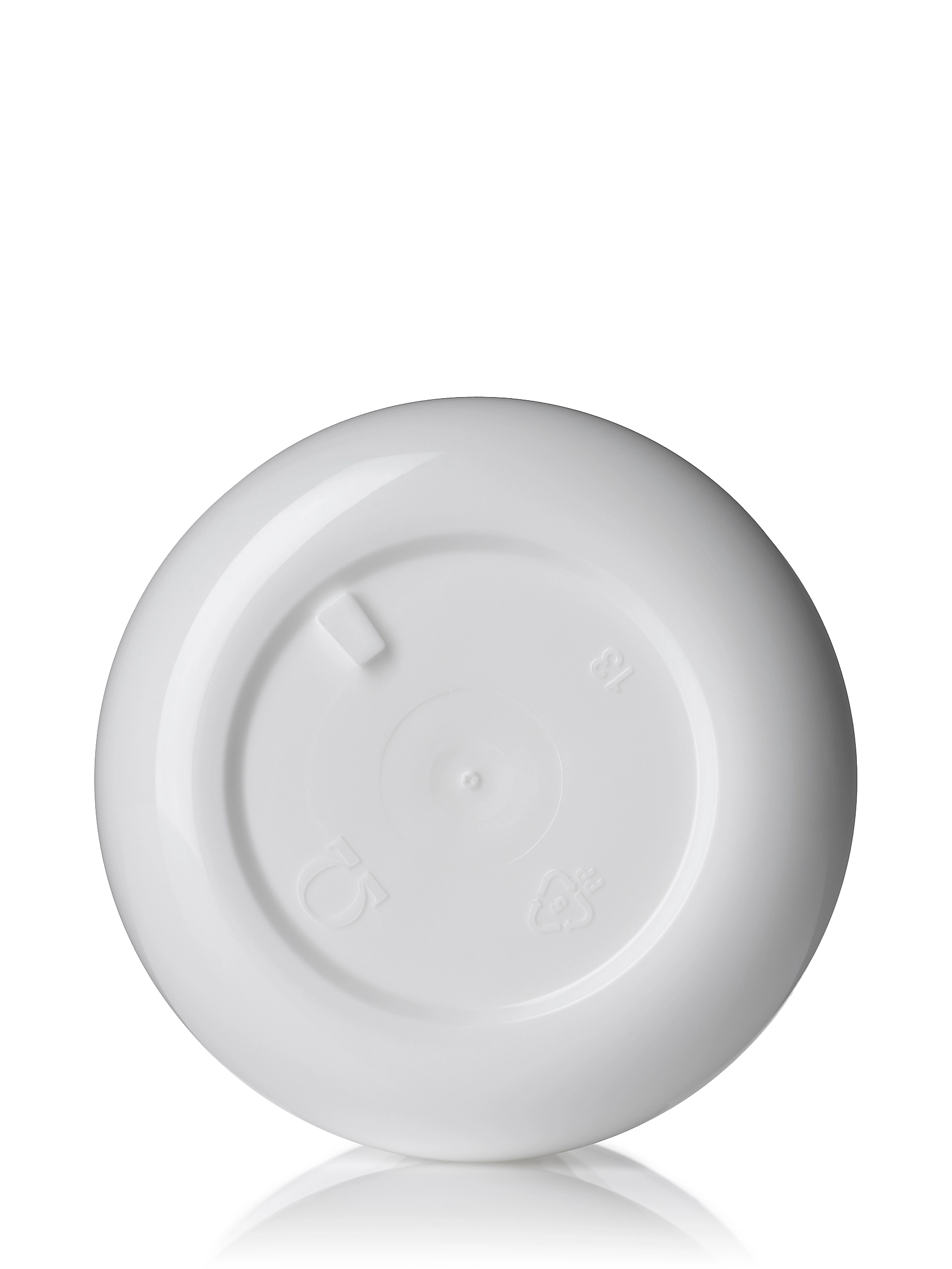 2 oz White PP Plastic Double Wall Round Base Jar – J123WH