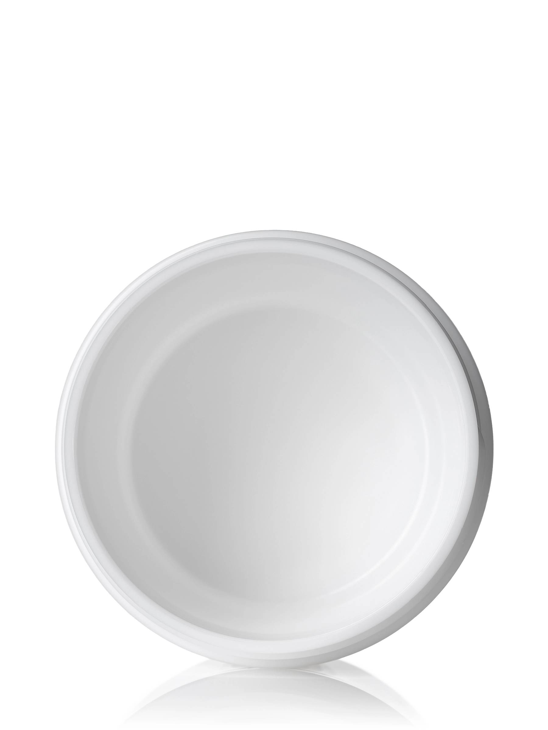 2 oz White PP Plastic Double Wall Round Base Jar – J123WH