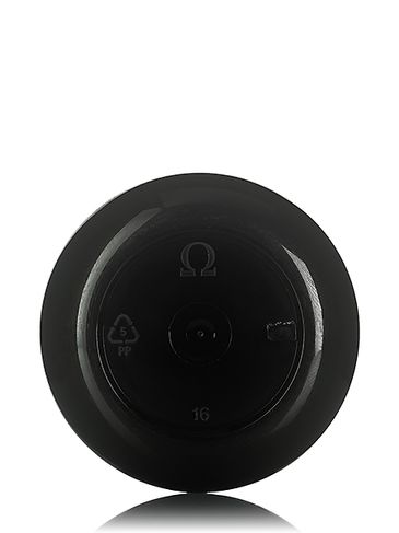 4 oz black PP plastic double wall round base jar with 89-400 neck finish