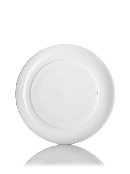 4 oz White PP Plastic Double Wall Round Base Low Profile Jar – J136WH