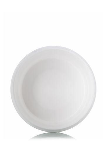 8 oz white PP plastic double wall round base jar with 89-400 neck finish