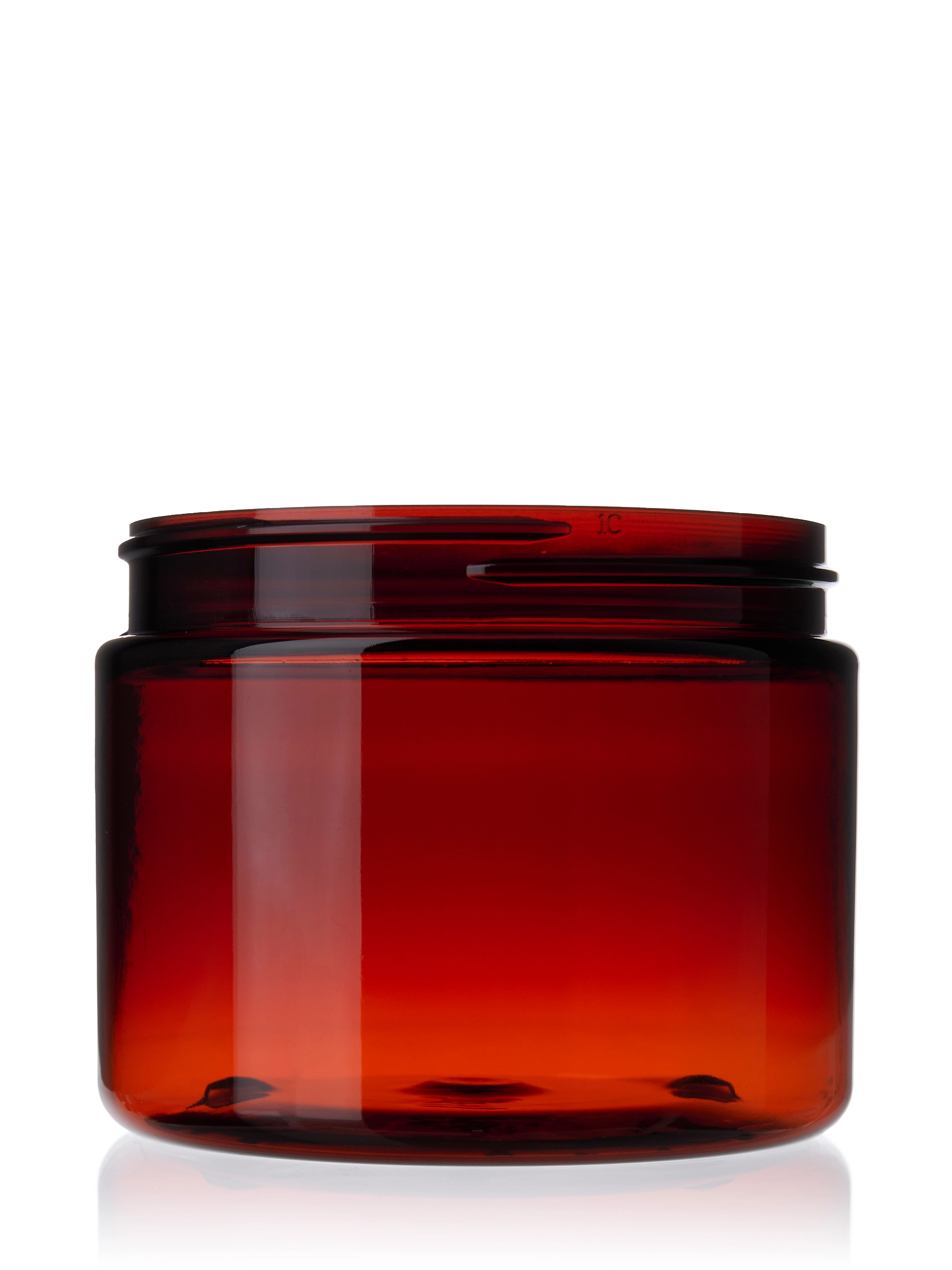6 oz Amber PET Plastic Single Wall Jar – J143AM