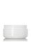2 oz white PP plastic double wall round base jar with 70-400 neck finish