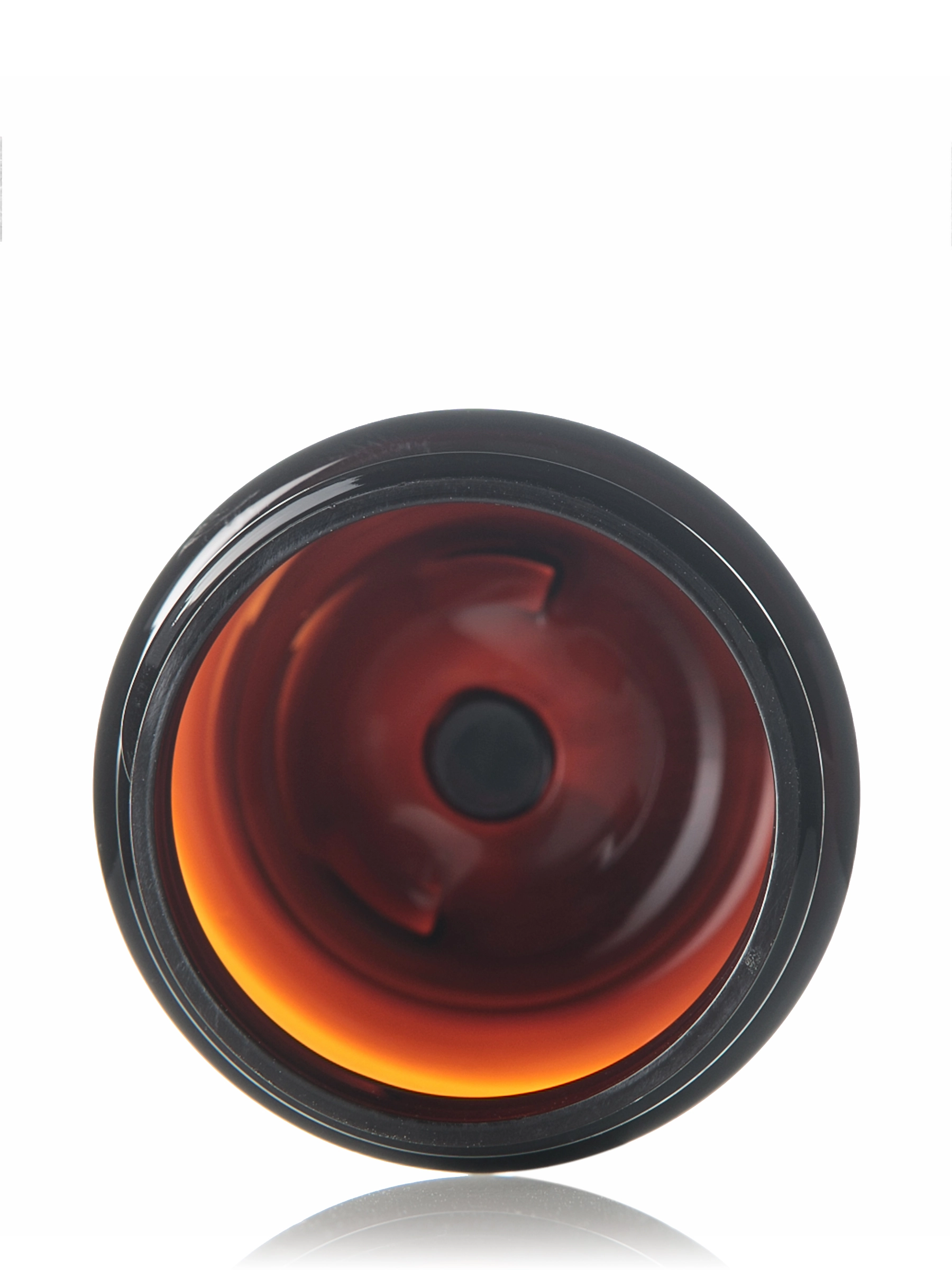 1 oz Amber PET Plastic Single Wall Jar – j156am