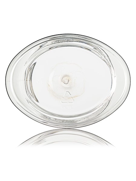 8 oz Clear PET Plastic Single Wall Oval Jar – J157CL
