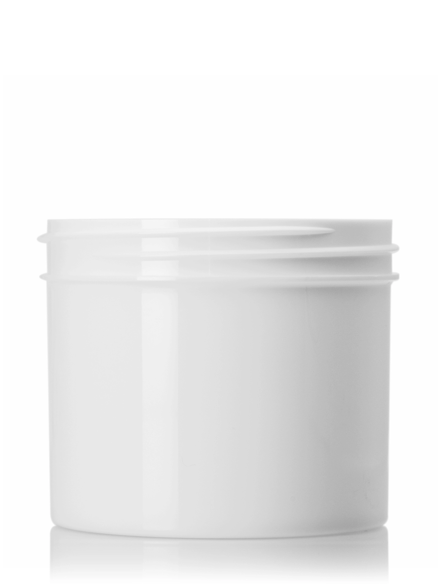 4 oz White PP Plastic Single Wall Jar – J190WH