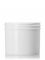 4 oz white PP plastic single wall jar with 70-400 neck finish