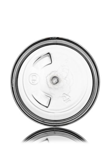 3 oz (100 mL) clear PET plastic single wall jar with 58-400 neck finish