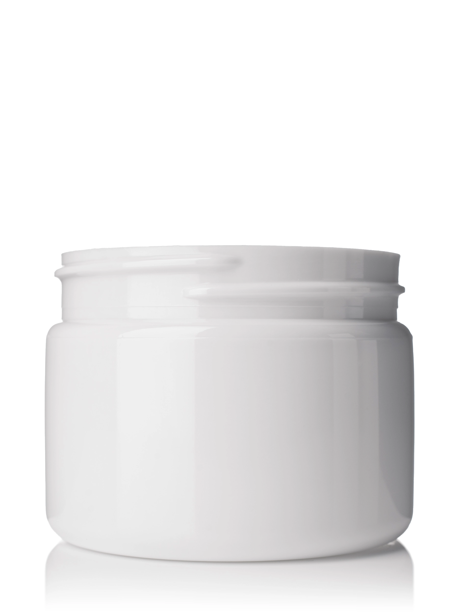 3 oz White PET Plastic Single Wall Jar – J205WH