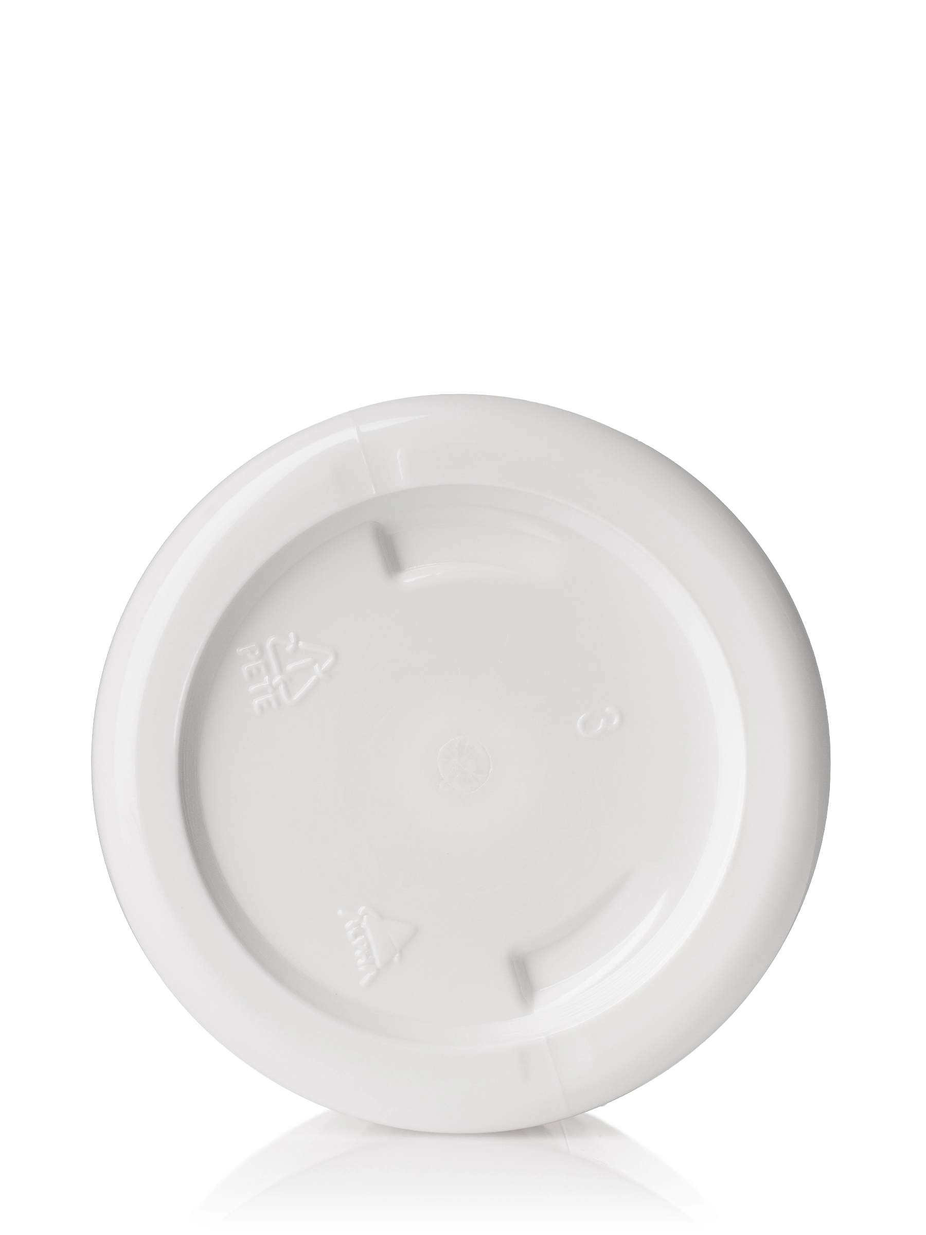3 oz White PET Plastic Single Wall Jar – J205WH
