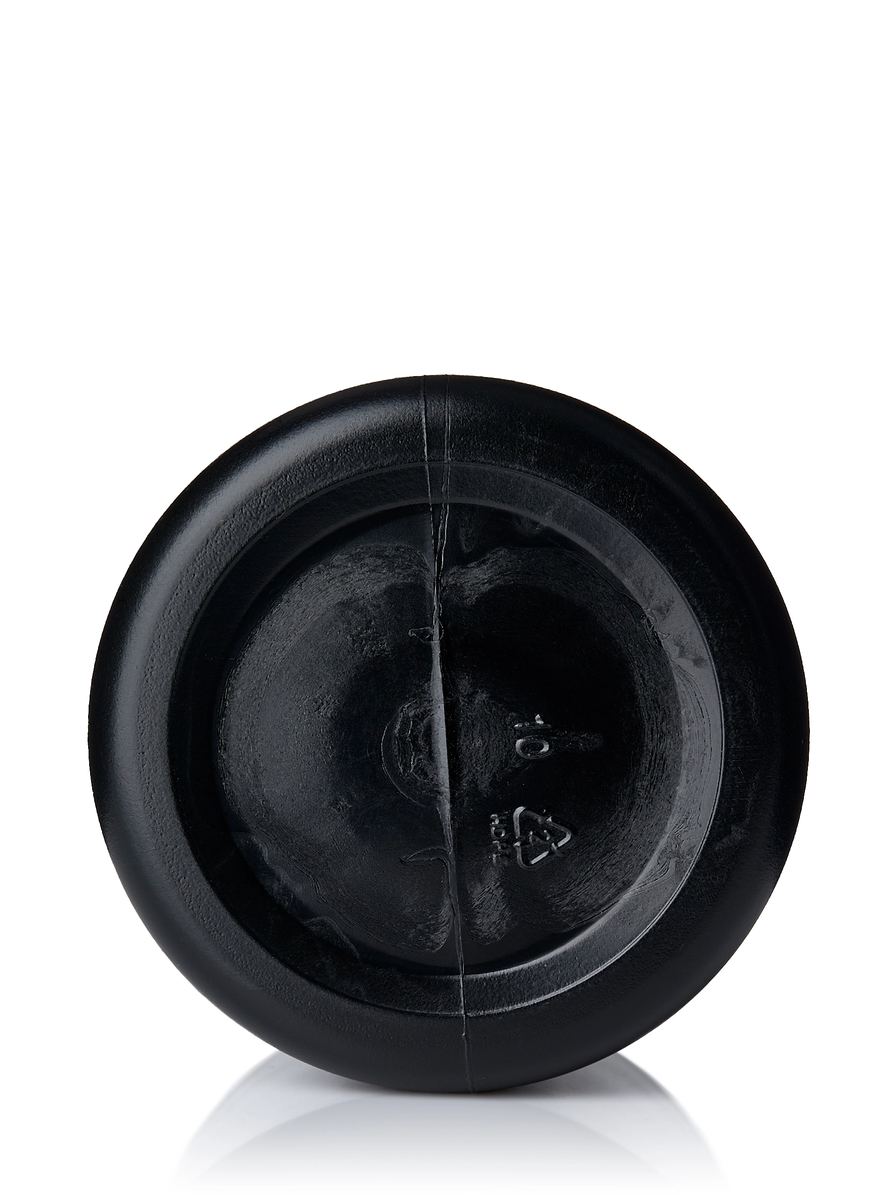 8 oz Black HDPE Plastic Single Wall Jar – J210BK
