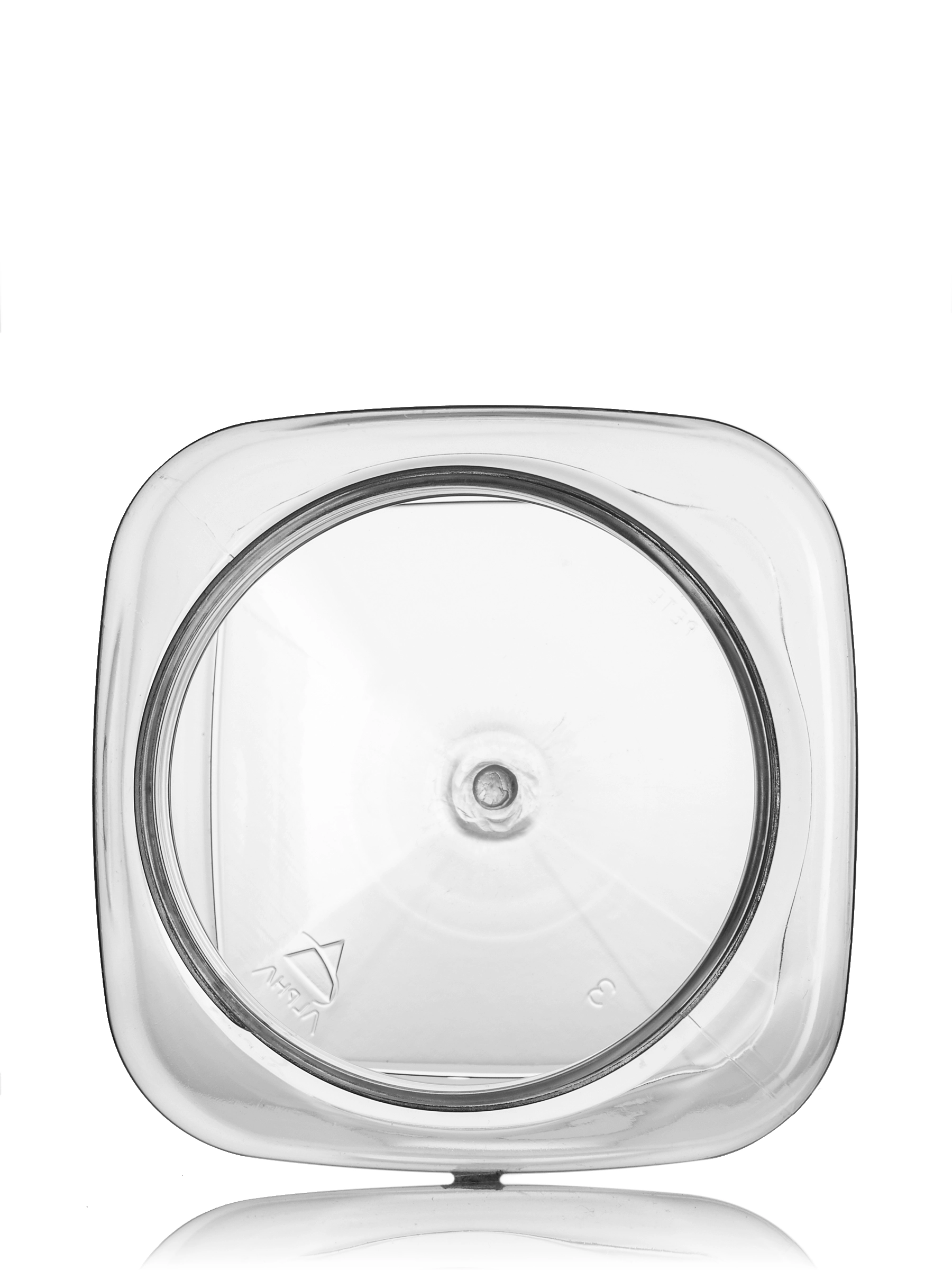 250 ml Clear PET Plastic Square Firenze Jar – J212CL