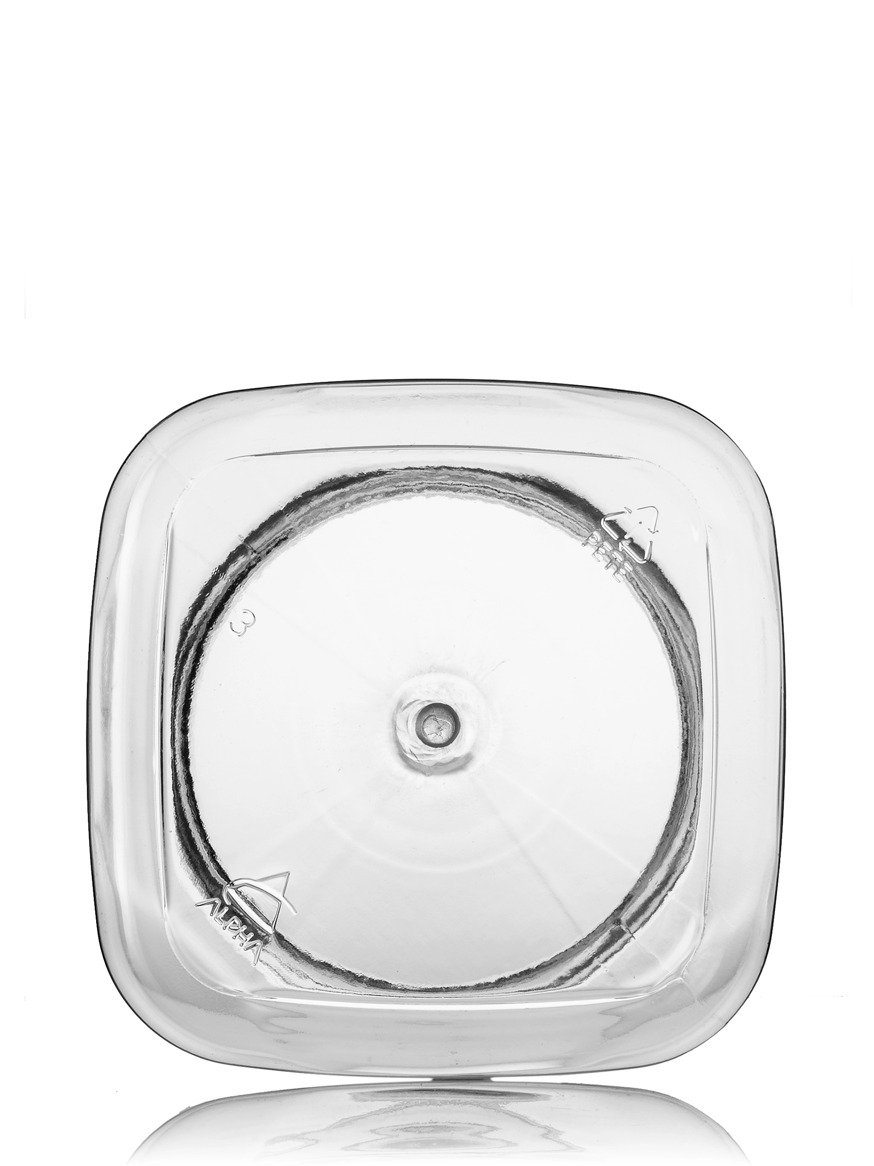250 ml Clear PET Plastic Square Firenze Jar – J212CL