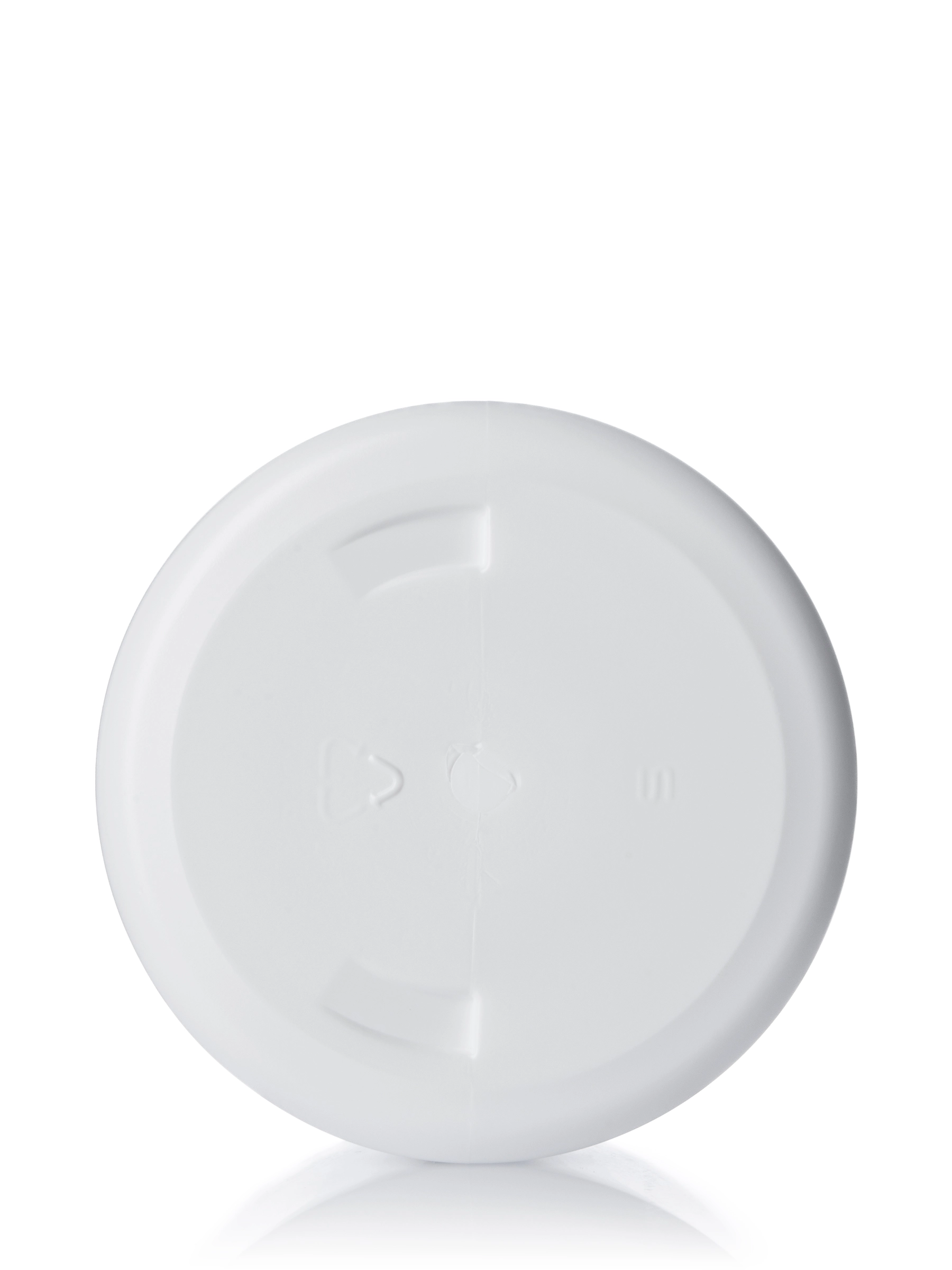 8 oz White HDPE Plastic Single Wall Jar – J224WH
