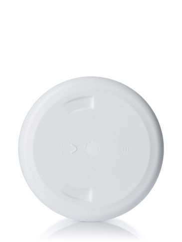 8 oz white HDPE plastic single wall jar with 70-400 neck finish