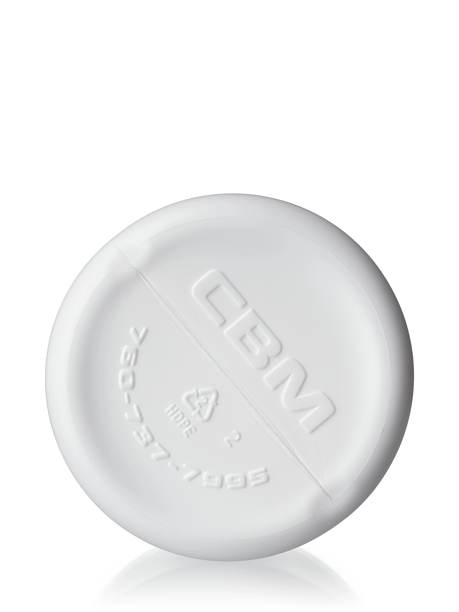 6 oz White HDPE Plastic Single Wall Jar – J249WH