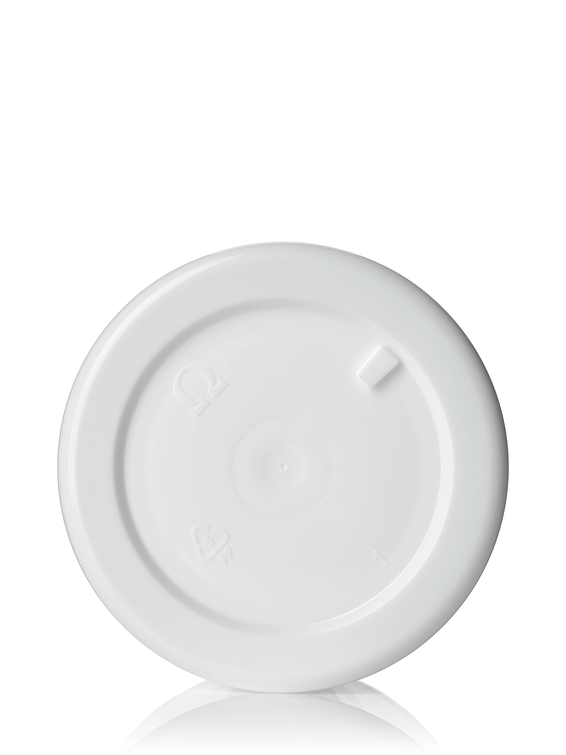 2 oz White PP Plastic Double Wall Straight Base Jar – J254WH