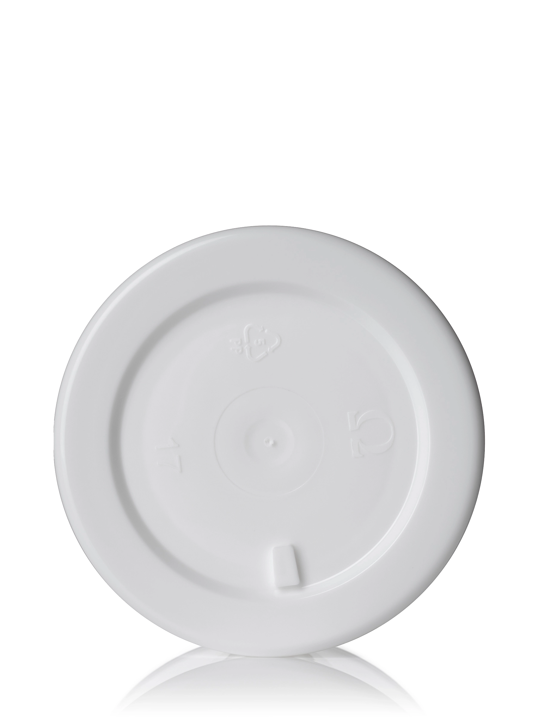 1 oz White PP Plastic Double Wall Straight Base Jar – J255WH