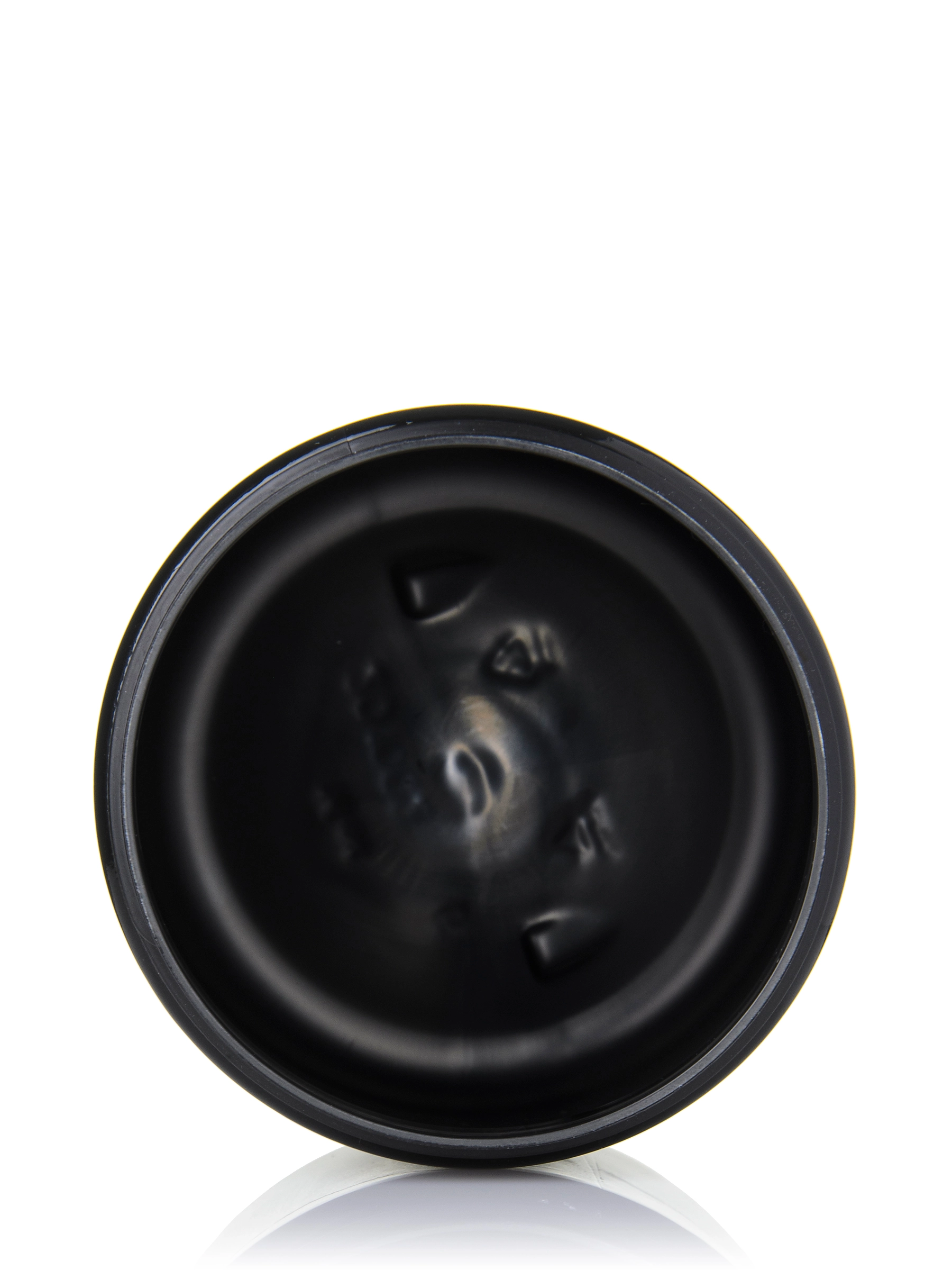 16 oz Black HDPE Plastic Single Wall Jar – J294BK