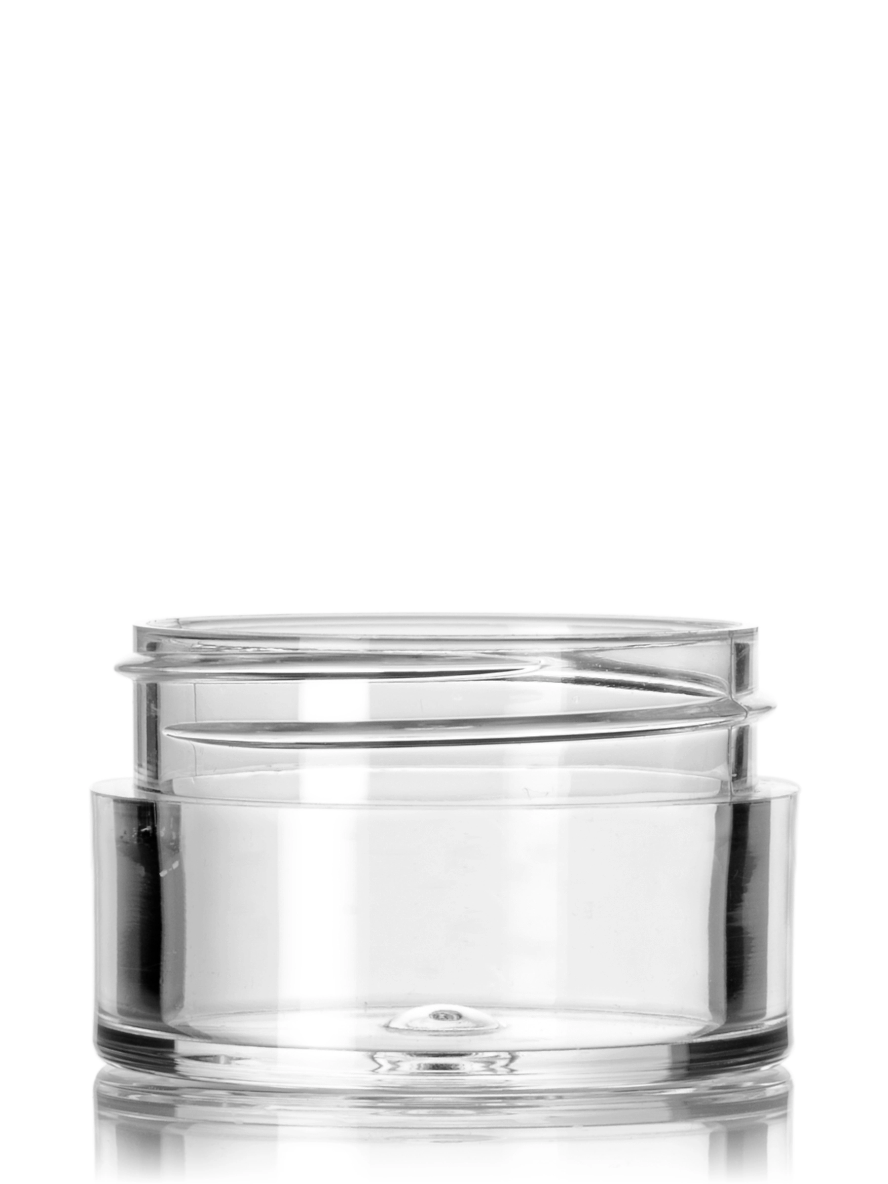 1/2 oz Clear PS Plastic Thick Wall Jar – J303CL