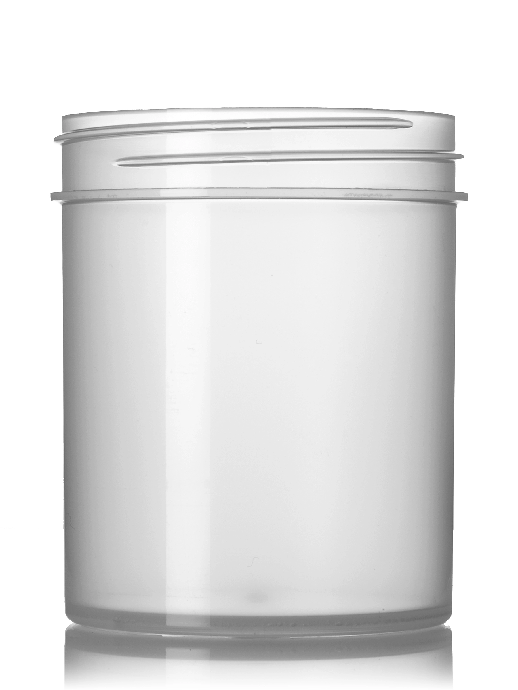 4 oz Natural-Colored PP Plastic Single Wall Jar – J307NT