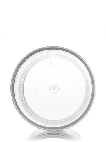 4 oz natural-colored PP plastic single wall jar with 58-400 neck finish