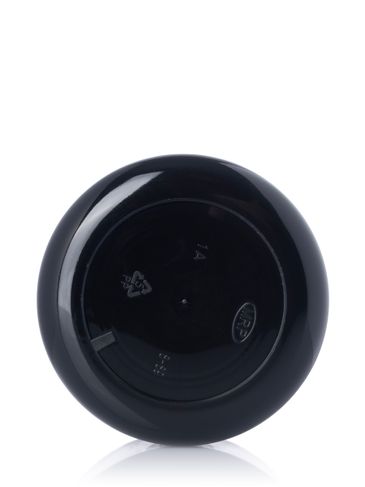 8 oz black PP plastic double wall round base jar with 89-400 neck finish