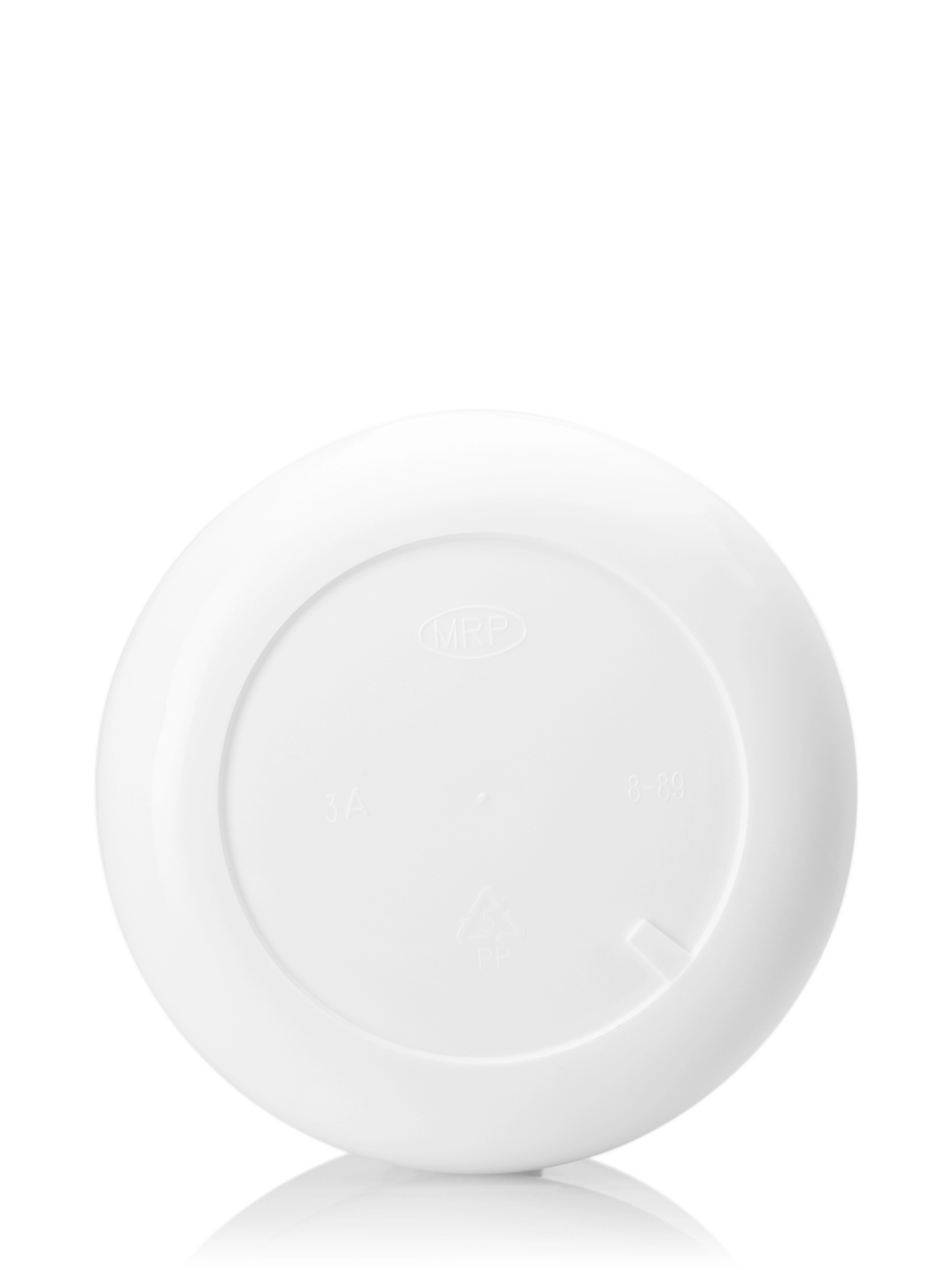 8 oz White PP Plastic Double Wall Round Base Jar – J309WH