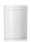 8 oz white PP plastic single wall jar with 70-400 neck finish