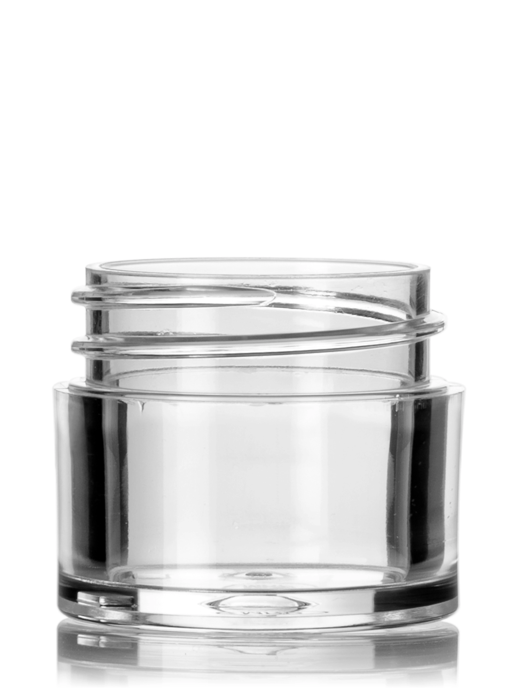 1/4 oz Clear PS Plastic Thick Wall Jar – J311CL