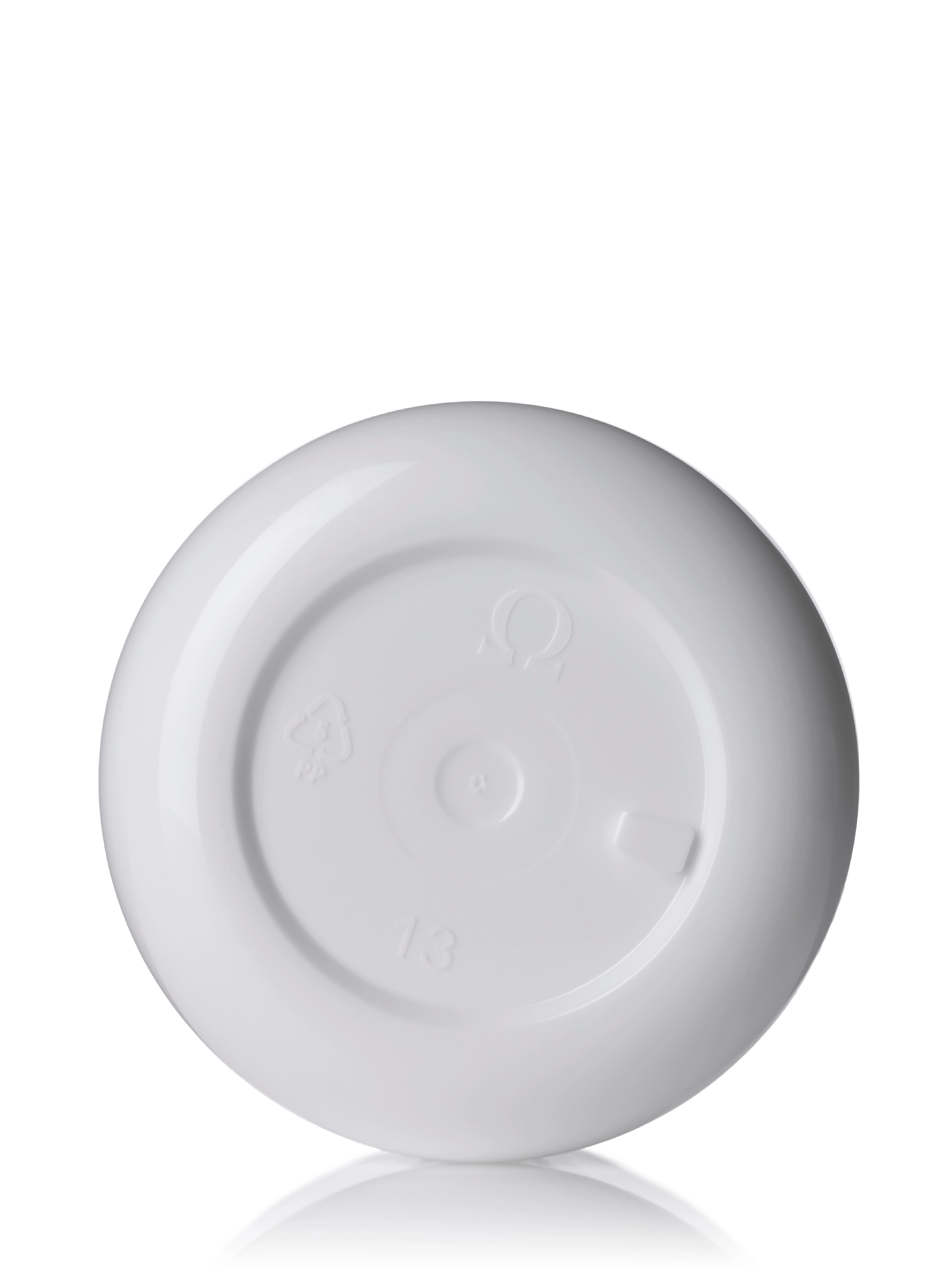 1 oz White PP Plastic Double Wall Round Base Jar – J313WH