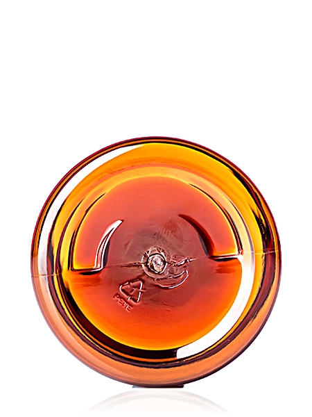 2 oz Amber PET Plastic Single Wall UV Protection Jar – J351