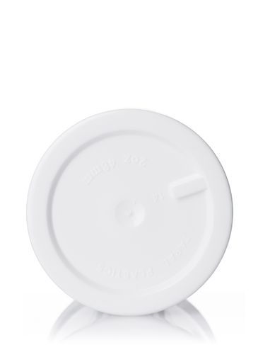 2 oz white PP plastic single wall jar with 48-400 neck finish