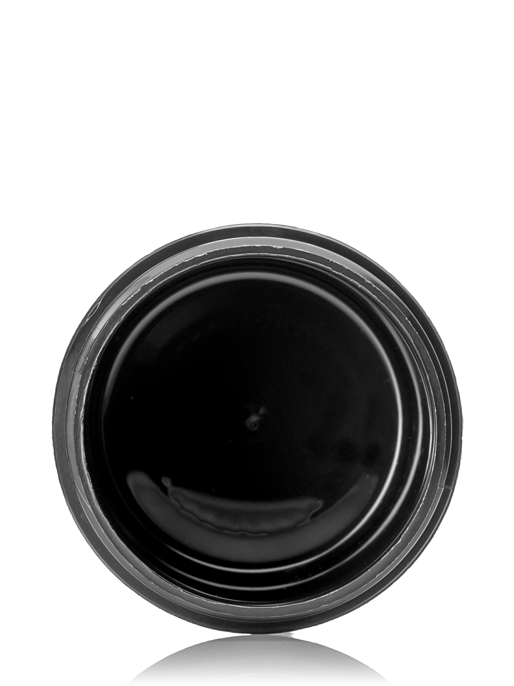 1 oz Black PP Plastic Double Wall Straight Base Jar – J537BK