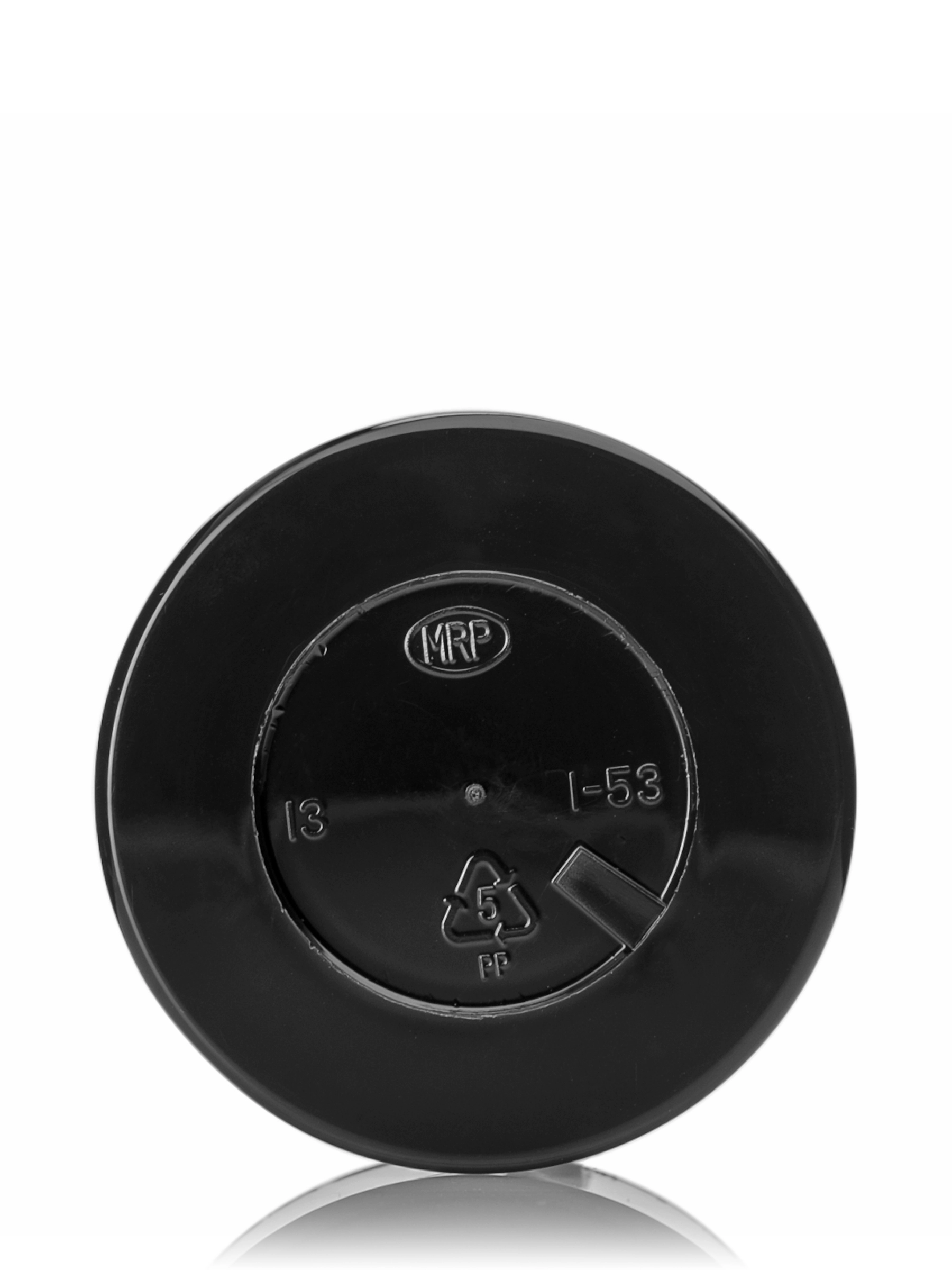 1 oz Black PP Plastic Double Wall Straight Base Jar – J537BK