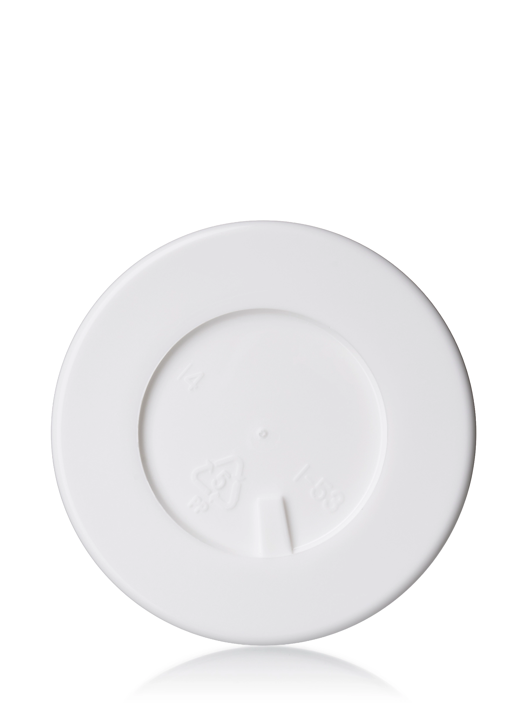1 oz White PP Plastic Double Wall Straight Base Jar – J537WH