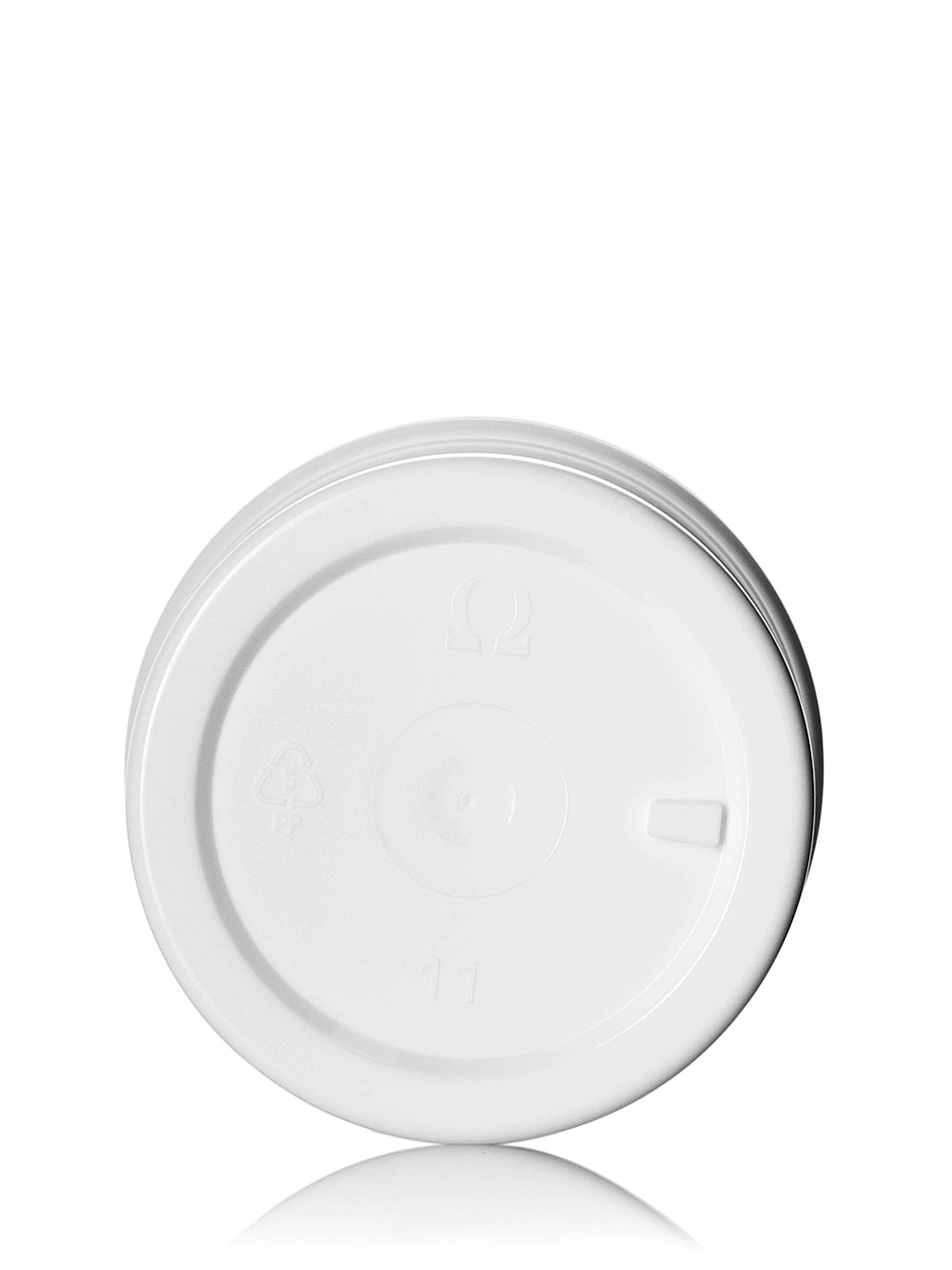 2 oz White PP Plastic Single Wall Jar – J612WH