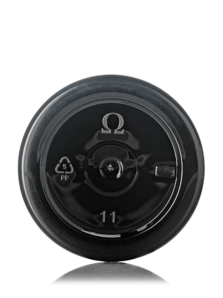 1/2 oz Black PP Plastic Double Wall Straight Base Jar – J633BK