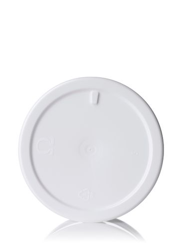 4 oz white PP plastic single wall jar with 70-400 neck finish