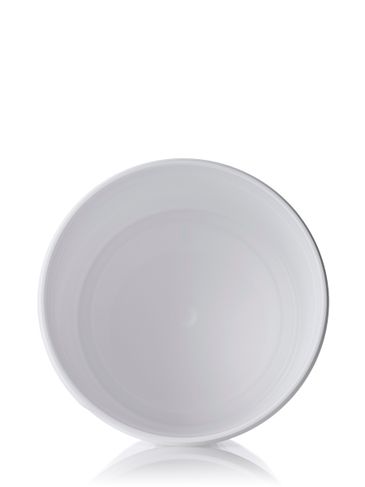 4 oz white PP plastic single wall jar with 70-400 neck finish
