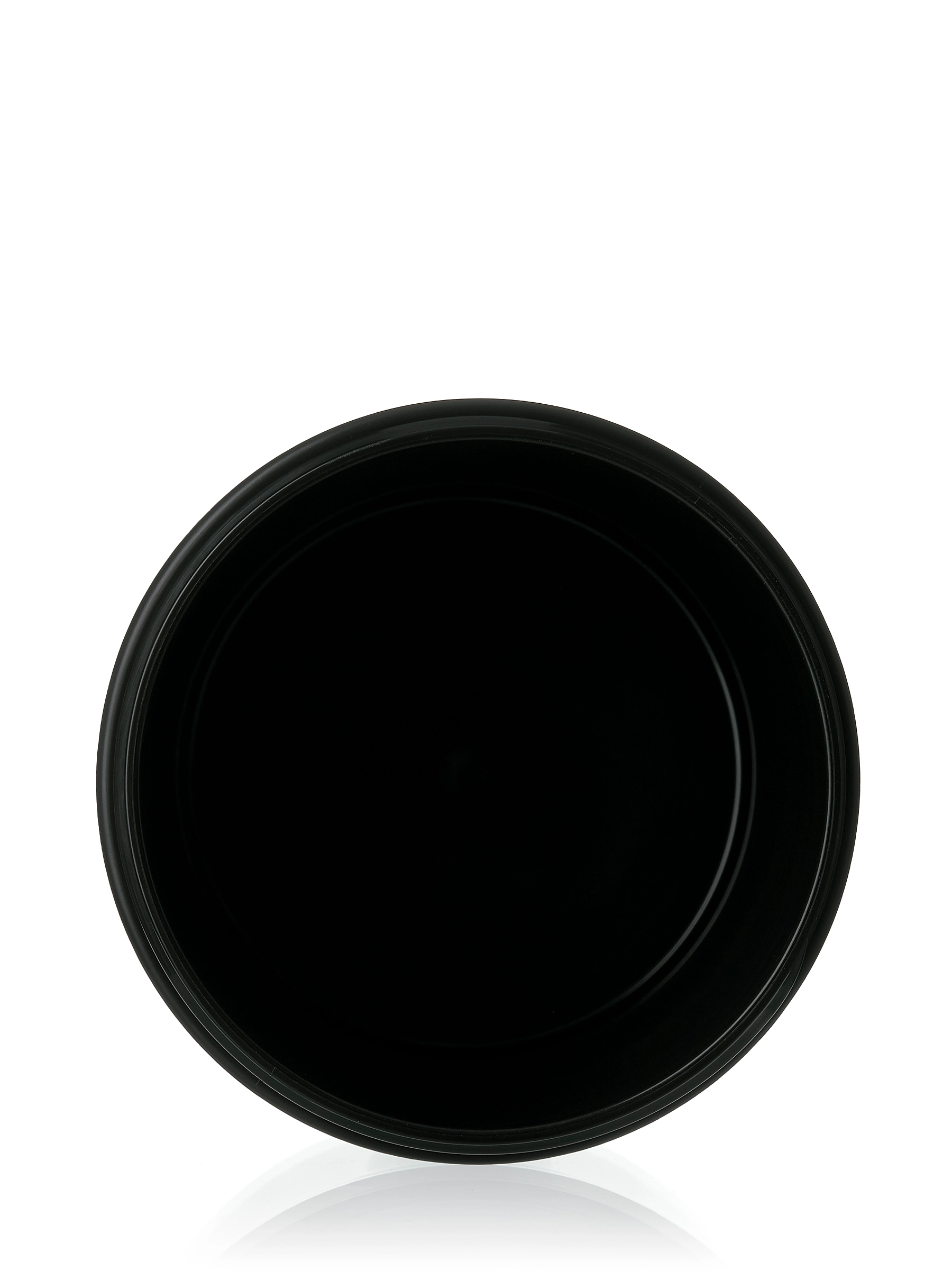 4 oz Black PP Plastic Double Wall Round Base Jar – J722BK