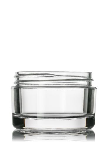 50 ml clear PET plastic single wall jar with 58-400 neck finish