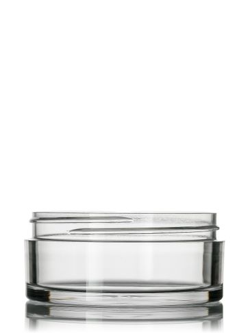 100 ml clear PET single wall jar with 75-400 neck finish