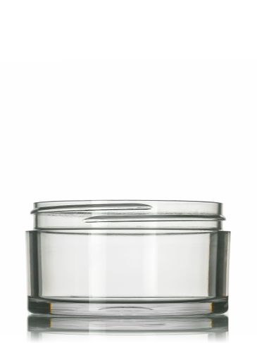 125 ml clear PET single wall jar with 75-400 neck finish