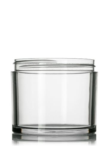 200 ml clear PET single wall jar with 75-400 neck finish