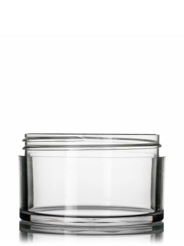 250 ml clear PET single wall jar with 89-400 neck finish