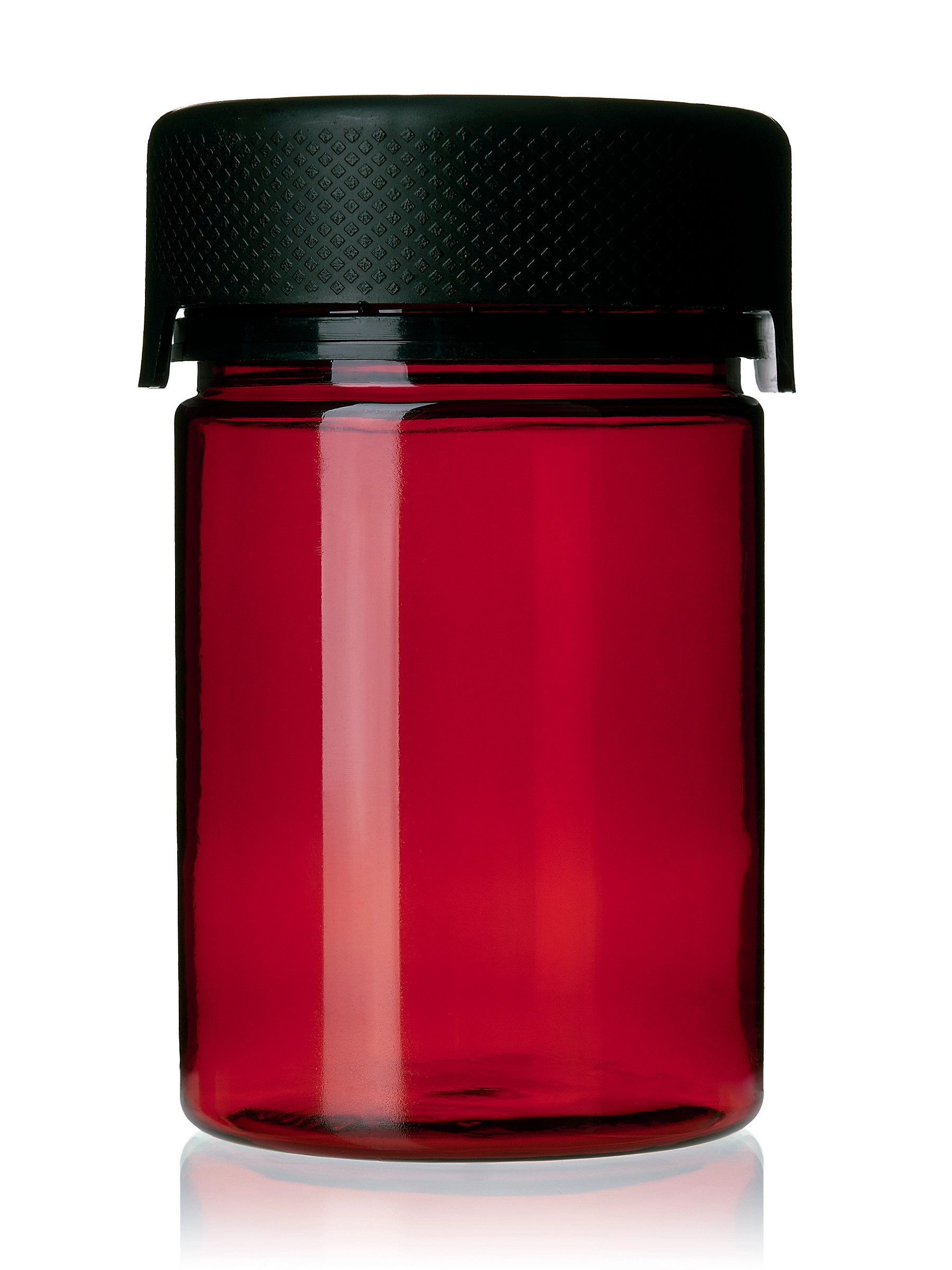 4 oz Amber PET Plastic Aviator Jar – J814AMBK
