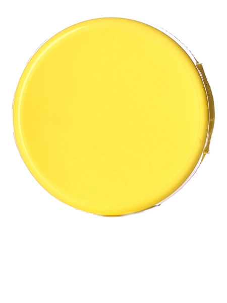 Yellow PP Plastic 38-400 Ribbed Skirt Hinged Flip Top Dispensing Cap – L001Y