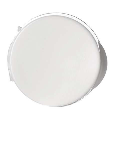 White PP Plastic 20-410 Smooth Skirt Unlined Hinged Flip Top Snap Dispensing Lid – L006