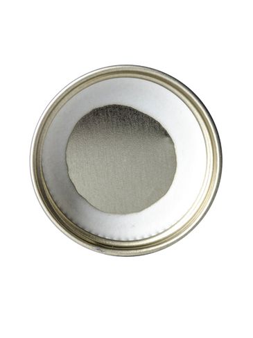 Gold metal 33-400 lid with standard plastisol liner